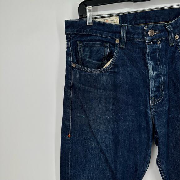 Imogene Willie Jeans Mens 33x32 Willie Straight Button Fly Selvedge Denim USA - Picture 8 of 16